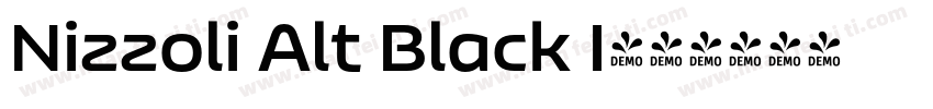 Nizzoli Alt Black I字体转换
